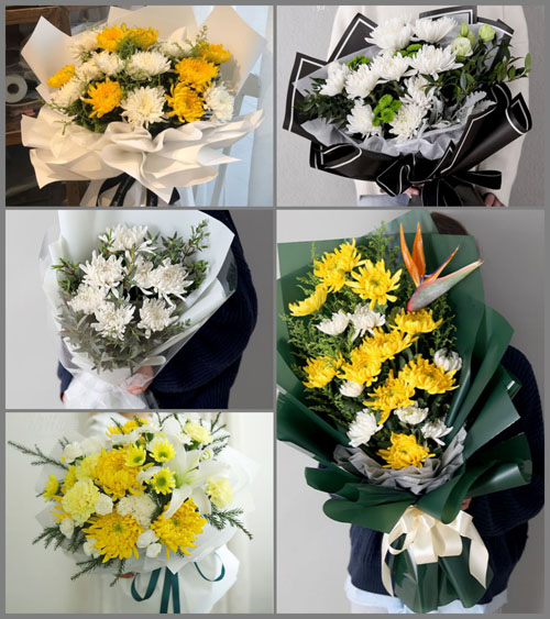 山东济宁邹城市北宿镇东丁村白事花束代送